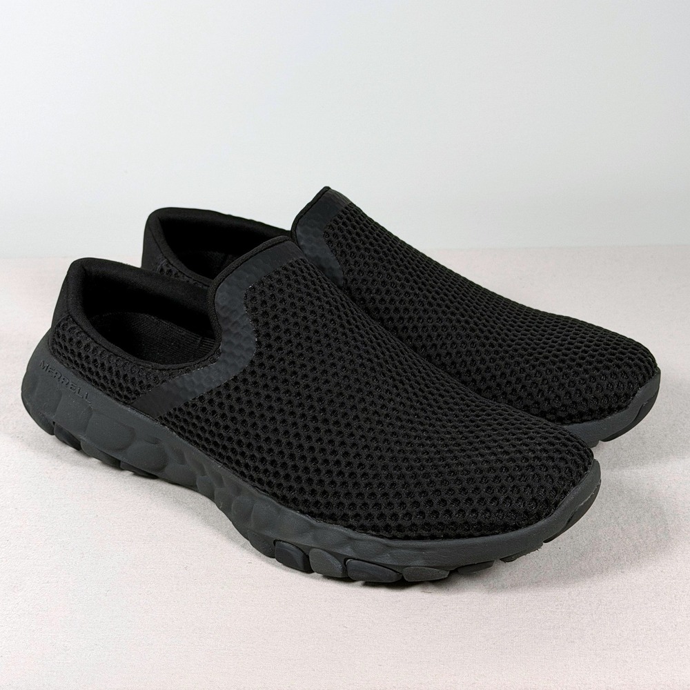 Merrell Moc Black Mesh Slip On Sneakers Womens 8.5 J002322 Low Top Shoes